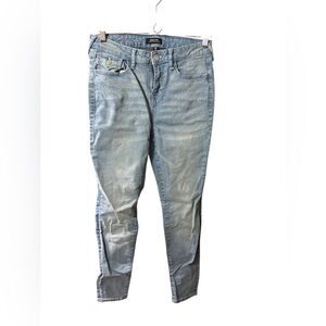 True Religion denim blue jeans Jennie curvy mid rise super skinny 29